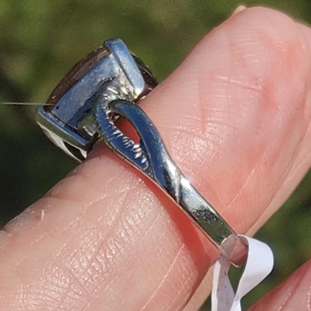 Gorgeous 6.39 ct Cetrine Ring Cushion Cut - Picture 4 of 10